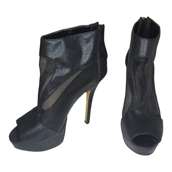 Bebe High Heel Sheer Bootie - Picture 2 of 9